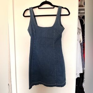 Denim mini dress